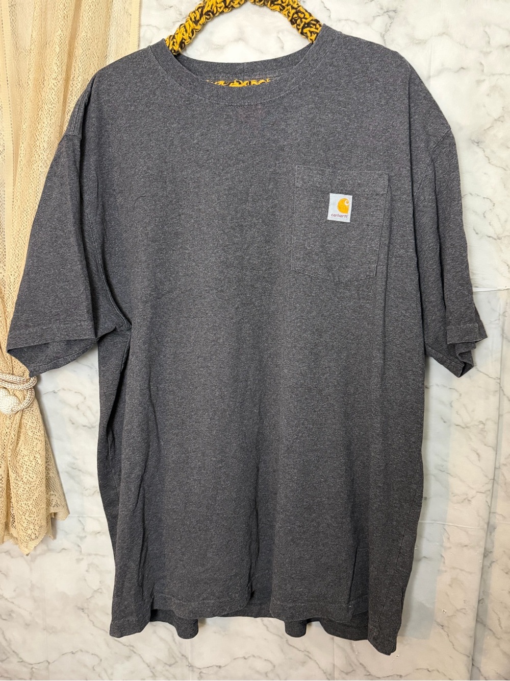 Carhartt Force Men’s XL Gray Pocket T-Shirt Relaxed Fit Workwear Rugged Casual